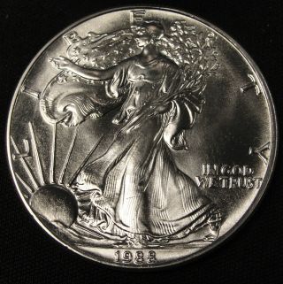 1988 American Silver Eagle Bullion Coin Key Date Uncirculated Nr photo
