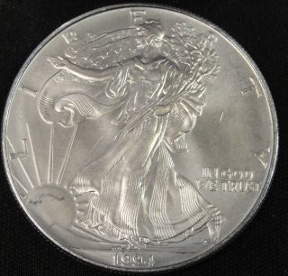 1994 American Silver Eagle Bullion Coin Key Date Investment Grade 1 Oz Silver photo