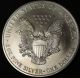 1999 American Silver Eagle Bullion Coin Key Date Uncirculated Nr Silver photo 2