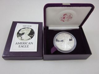 1986 Proof American Silver Eagle And,  First Year Issue photo