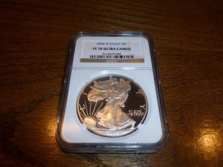 2004 W - Ngc 70 - Pf Silver American Eagle One Dollar Coin photo