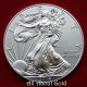 Silver Coin 1 Oz 2014 American Eagle Walking Liberty.  999 Fine Eagle Treasure Bu Silver photo 2