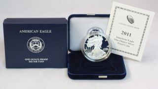 2011 - W Proof Silver American Eagle (w/box &) photo