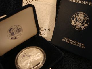 2002 - W Proof Silver American Eagle (w/box &) photo