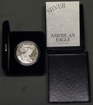 2001 - W Proof Silver American Eagle (w/box &) photo