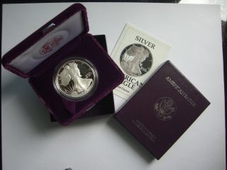 1991 - S Proof Silver American Eagle (w/box &) photo