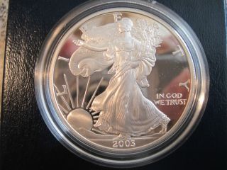 2003 Silver American Eagle,  One Ounce,  Proof,  Packaging photo