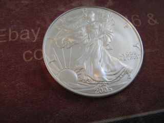 2005 Bu American Eagle Silver Dollar Coin photo