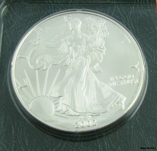 American Silver Eagle 2002 - Us American 1oz.  999 Dollar Ase Investment Coin photo