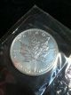 1993 $5 Canada.  9999 Silver Maple Leaf Rcm Silver photo 1