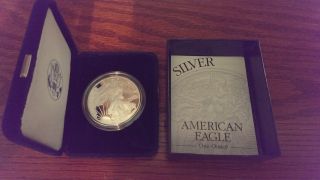 2003 - W 1 Oz Proof Silver American Eagle (w/box &) photo