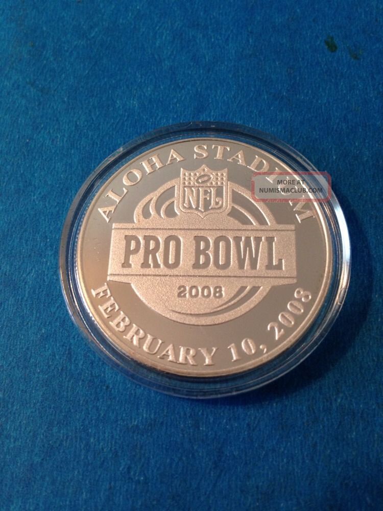 2008 Nfl Pro Bowl Official Game Coin. Limited Edition 0064.