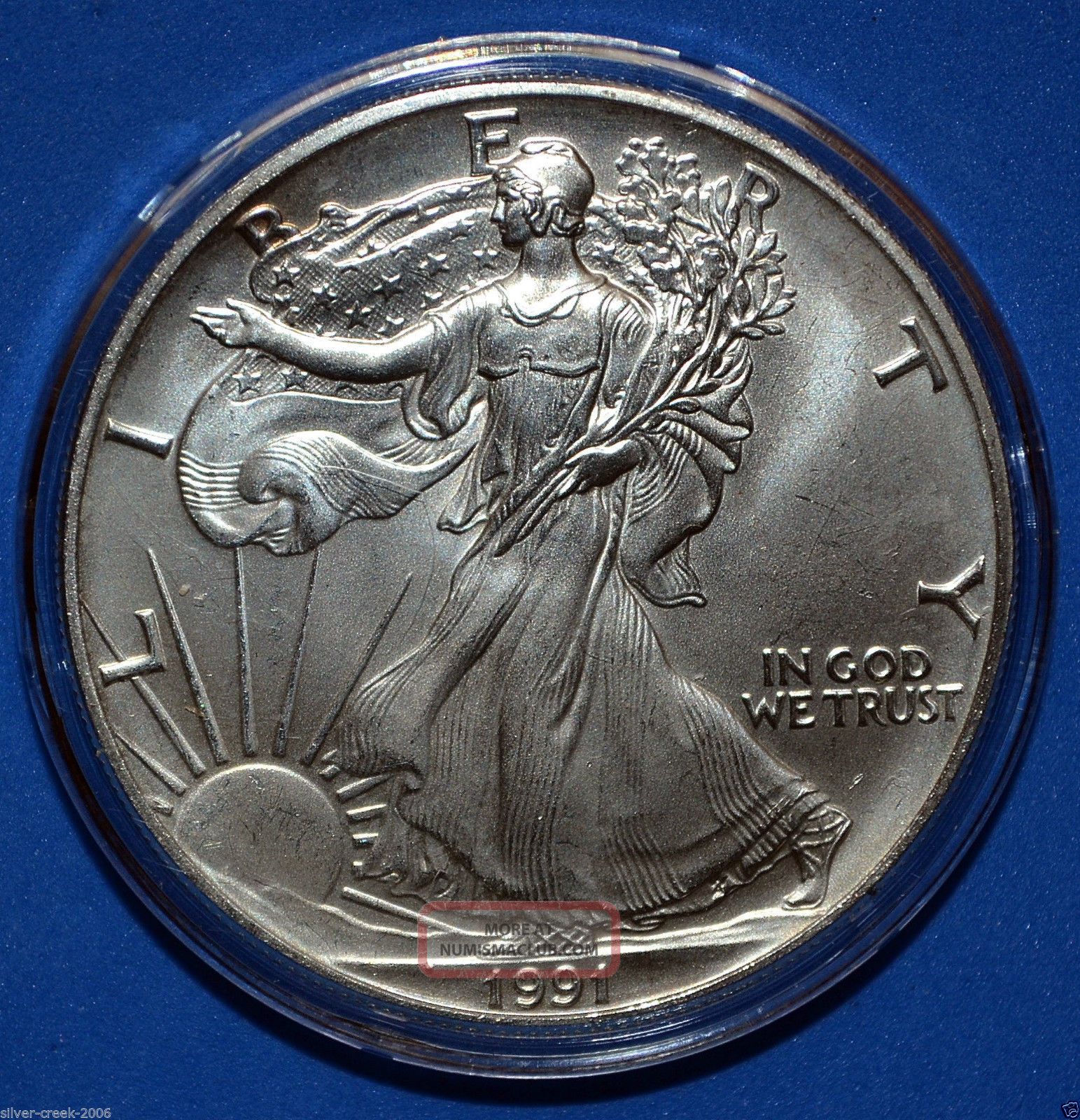 1991 1 Oz American Eagle Fine Silver Coin