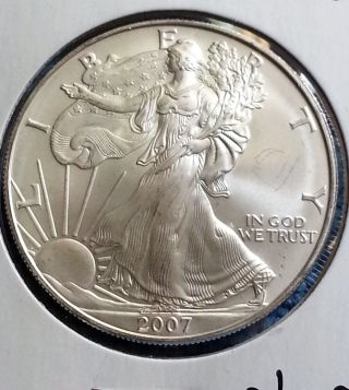 2007 W American Silver Eagle - Burnished  Mby818 photo