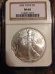 2005 And 1990 Ms 79 American Silver Eagle Silver photo 2