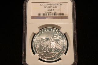 2012 Armenia $500 Dram Silver Ngc Ms 69 