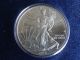 2013 1 Oz American Eagle.  999 Fine Silver Bullion Coin In Red Velvet Case Silver photo 1