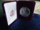 2013 1 Oz American Eagle.  999 Fine Silver Bullion Coin In Red Velvet Case Silver photo 4