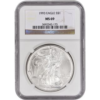 1993 American Silver Eagle - Ngc Ms69 photo