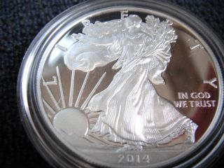 2014 W American Silver Eagle Proof With Packaging And photo