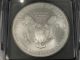 2001 American Silver Eagle Bullion Coin Key Date Icg Ms69 0124 Silver photo 3