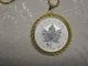 $5.  00.  9999 Silver Maple Leaf Pendant Necklace Brilliant Uncirculated. Silver photo 6