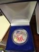 1999 U.  S.  Silver Eagle Coin - Painted 1oz.  999 Silver - W/display Box Silver photo 1