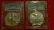 2 2012 - W (burnished) Silver Eagles Ms - 70 Pcgs Silver photo 2