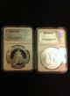 2014 1 0z.  Silver.  999 Ms 70 Early Release Silver American Eagle And China Panda Silver photo 1