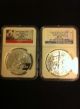 2014 1 0z.  Silver.  999 Ms 70 Early Release Silver American Eagle And China Panda Silver photo 3