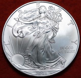 Uncirculated 2008 American Eagle Silver Dollar photo