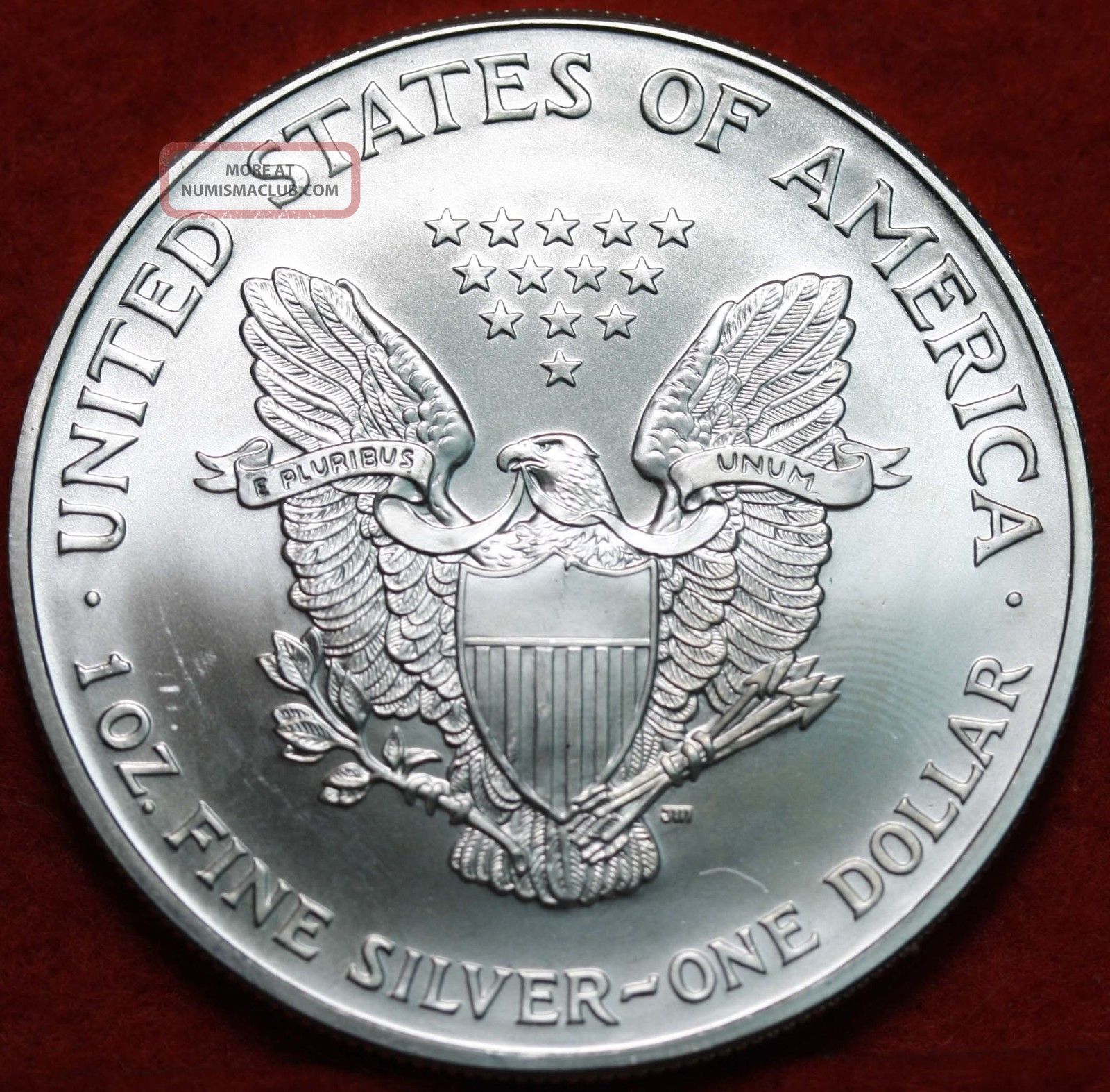 Uncirculated 2002 American Eagle Silver Dollar