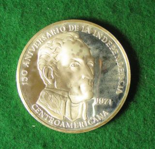 1971 Panama 20 Balboas Large Silver Coin,  Gem Proof,  3.  85 Asw,  61mm - photo