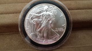 2002 American Silver Eagle With Case photo