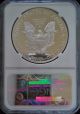 2014 (w) 1 Oz Silver Eagle - Early Releases - Ngc Pf 70 Ultra Cameo W Camo Label Silver photo 9