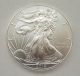 2014 American Eagle Silver Dollar & American Flag Case Silver photo 1