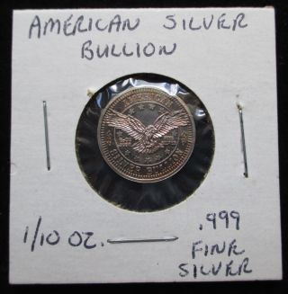 American Eagle Silver Bullion 1/10 Oz Ounce Silver Dime Coin photo