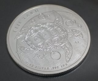 2011 1 Oz Fiji Silver Taku - The Most Bullion Coin -.  9999 Fine Silver photo