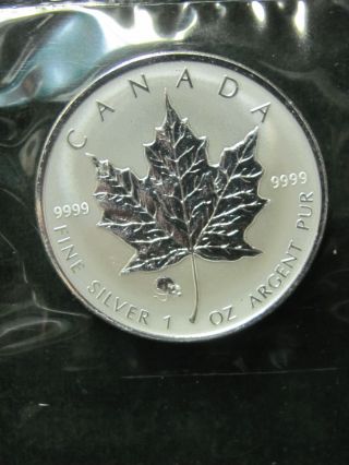 2008 Canada Silver Maple Leaf - Rat Privy Mark - 1 Ounce Pure Silver photo
