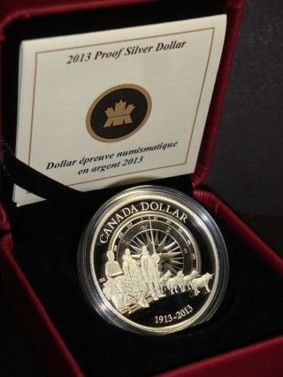 2013 - 100th Anniversary Of The Canadian Arctic Expedition $1 Proof Silver Coin photo