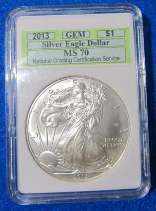 2013 American Silver Eagle $1 - 1 Oz Perfect Gem Bu Uncirculated - photo