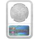 2012 (w) American Silver Eagle $1,  Early Releases (blue Label).  Ngc Graded Ms 70 Silver photo 1