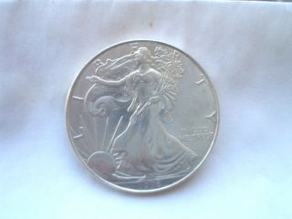 Look 1996 Silver Eagle,  Coin.  ( (key Date))  Plastic Cap. photo