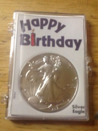 1) Frosty 1989 American Silver Eagle One Dollar Oz.  In Birthyear photo