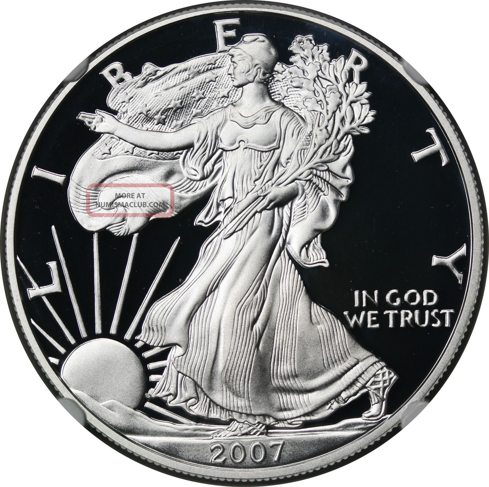 2007 - W Early Releases Silver Eagle Dollar $1 Pf 69 Ultra Cameo Ngc 1