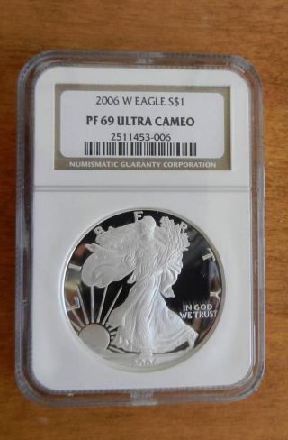 2006 Pf69 Ultra Cameo Silver Eagle photo