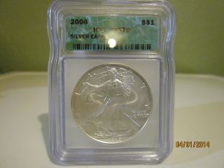2006 Silver Eagle,  Ms 70 - - Igc Graded photo