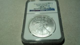 2013 - S American Silver Eagle Ngc Ms 70 Early Release photo