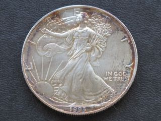 1993 Walking Liberty American Silver Eagle Dollar A4001 photo