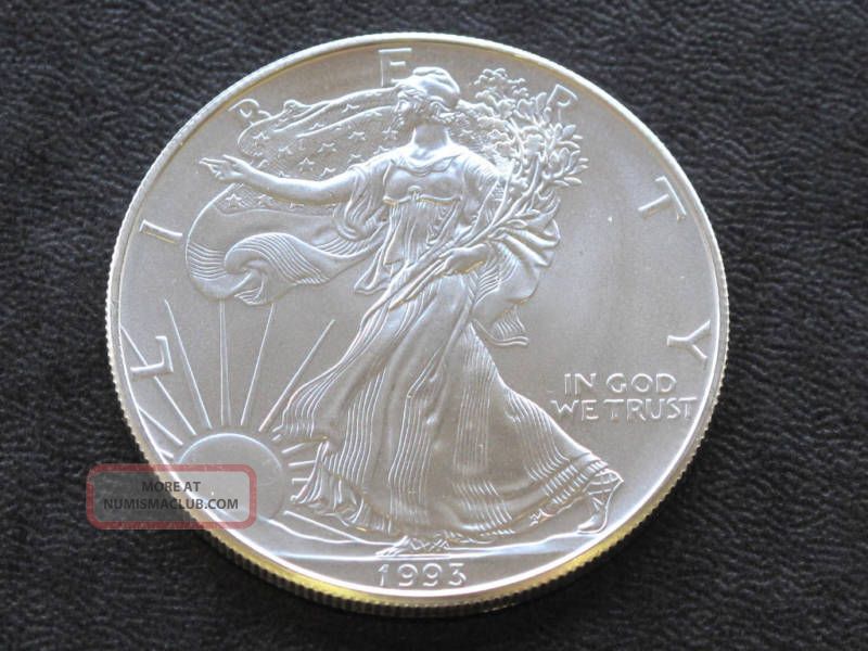 1993 Walking Liberty American Silver Eagle Dollar A3829 1993-walking-liberty-american-silver-eagle-dollar-a3829
